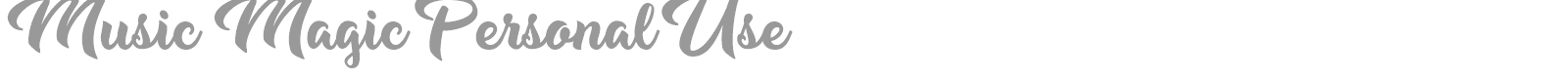 Music Magic font preview